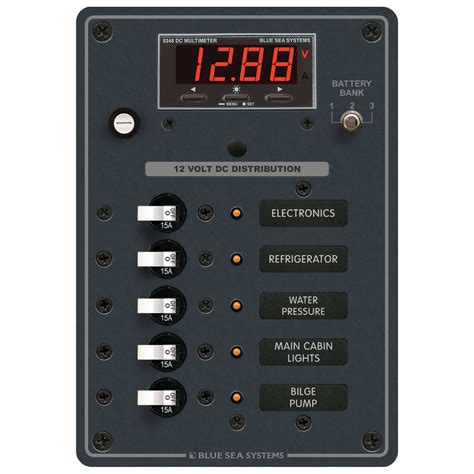 boat electrical box|120 volt marine breaker panel.